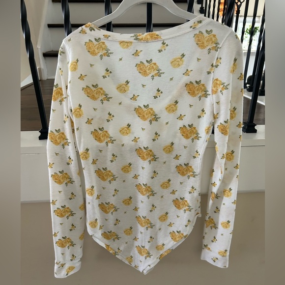 Free People Floral Bodysuit size small - Picture 5 of 6